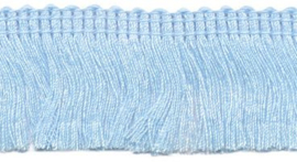 Franjeband licht blauw 30 mm