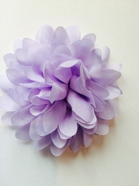 Bloemen chiffon lilla 11cm.