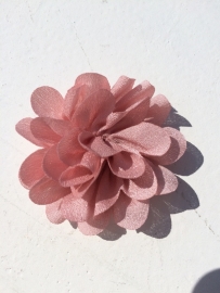 Chiffon bloem dusty pink 5.5cm.