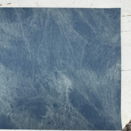 Leer jeans blauw