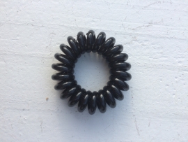 Telefoonsnoer elastiek zwart klein