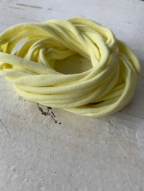 Haarbandje nylon pastel geel