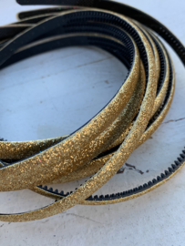 Diadeem glitter zilver 1cm