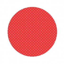 Polkadot mini stip baby rood 50cm