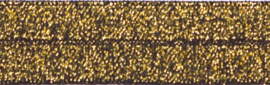 Elastisch biasband goud glitter op zwart  2cm breed