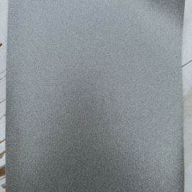 Leer glitter zilver puntjes motief