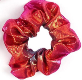 Scrunchies Haarwokkel metalic hot pink blauw goud oranje