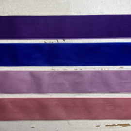 Fluweel velvet band 3,8cm breed diverse kleuren