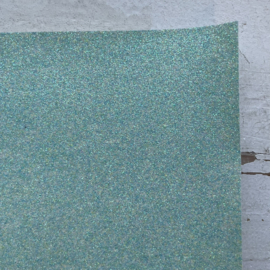 Leer glitter groen, mint groen en groen grijs