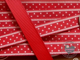 Band MINI sterren rood 9mm