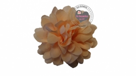 Bloem chiffon zalm 10cm.