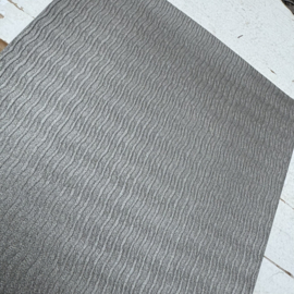 Leer glitter zilver wave motief