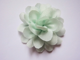 Chiffon bloem mint 5,5 cm