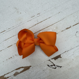 Strikje oranje grosgrain band 5cm.