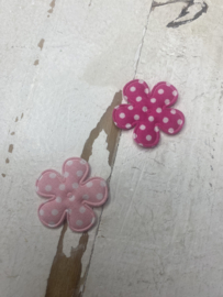 Bloem katoen polkadot diverse kleuren 2.5cm.