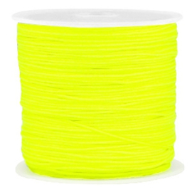 Macramé draad neon geel 0.8mm