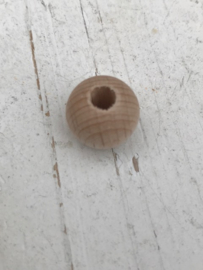 Houten kraal 1cm