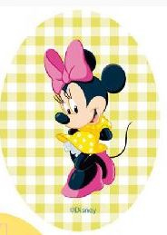 Minnie Mouse applicaties opstrijkbaar  ruitje lime
