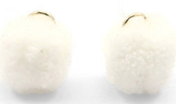 Pompom bedel off white met oog goud