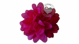 Chiffon bloem  fuchsia 6.5cm.