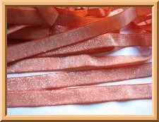 Elastisch haarband coral glitter 1.7cm