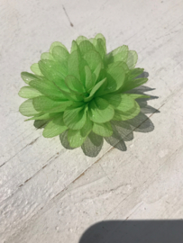 Glitter Bloem lime 7 cm.