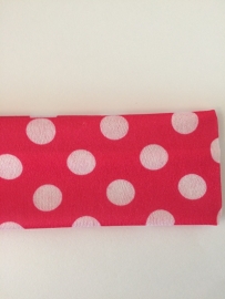 Haarband fuchsia polkadot groot