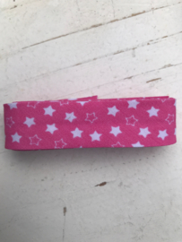 Biasband roze met witte sterren (8005)