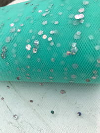 Glitter tule mint