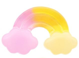 Flatback wolkje regenboog blue-lila