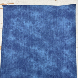 Leer jeans marine blauw