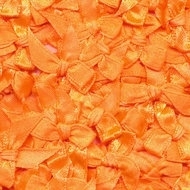 Satijnen strikjes fel oranje
