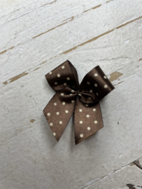 Satijnen polka dot strikjes diverse kleuren 3.5cm