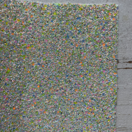 Leer grof glitter pastel confetti