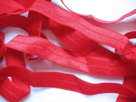 Elastisch biasband rood (haarband) 1,5cm