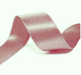 Satijnband oud roze 10 mm