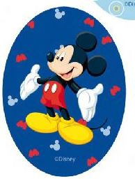 Mickey Mouse applicaties opstrijkbaar  Streep