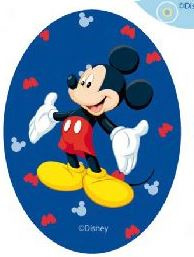 Mickey Mouse applicaties opstrijkbaar  rood