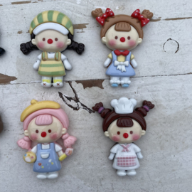 Fimo poppetje diverse soorten 6cm.