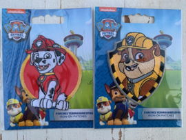 Paw patrol RUBBLE opstrijkbaar