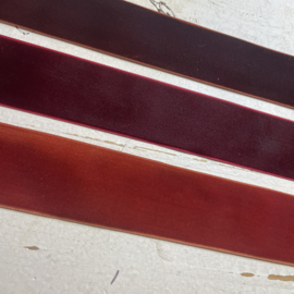 Fluweel velvet band 3,8cm breed rood tinten