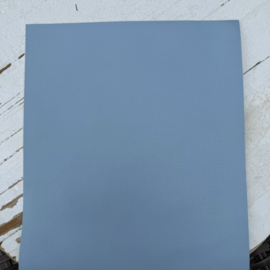 Leer pastel baby blauw
