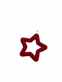 Flatback kraal ster  rood