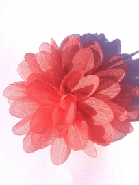 Glitter Bloem coral 7cm.