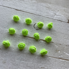 Roosjes licht lime 1cm.