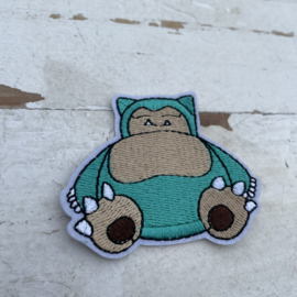 Strijkapplicatie snorlax 5cm.