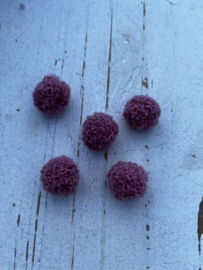 Pompom wollig dusty pink