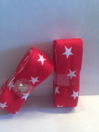 Biasband rood met witte sterren (2010)