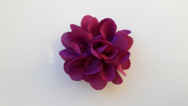 Chiffon bloem fuchsia/paars 5.5cm.