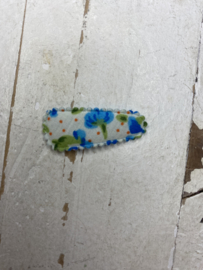 Kniphoes katoen bloemen, diverse kleuren. 3.5cm.